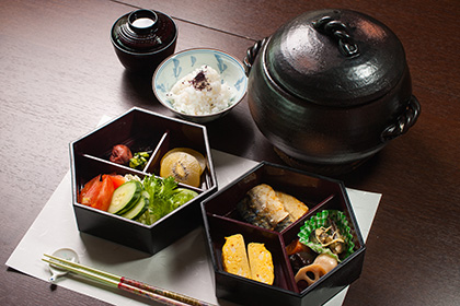 【朝食付】土鍋で炊いた近江米と自家製出し巻きの朝食を♪